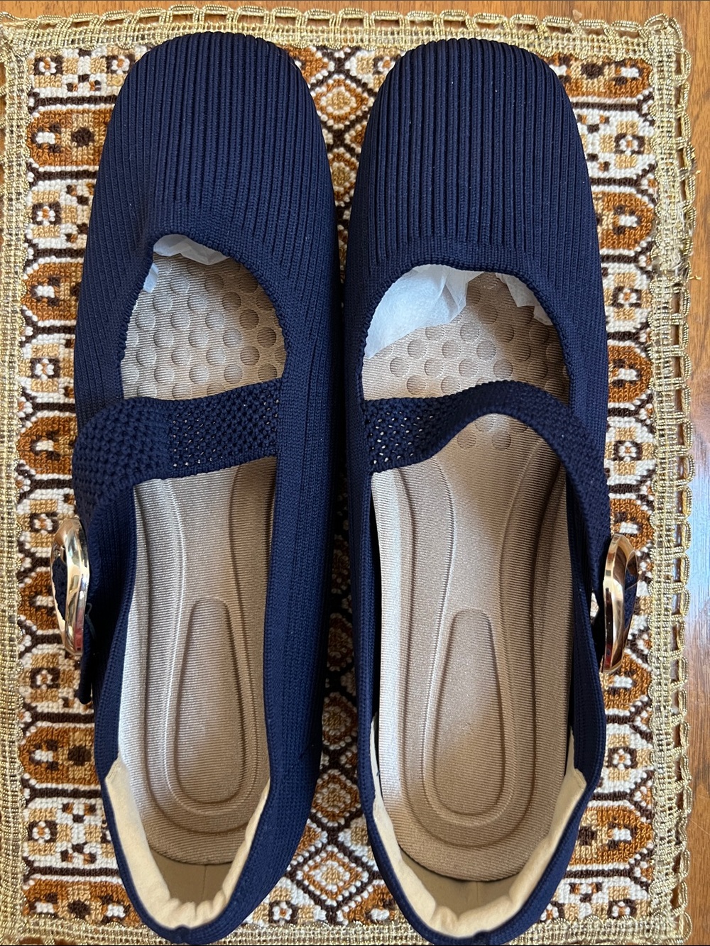 GHIBHNA knitted Mary Jane Flats size 10 (41)